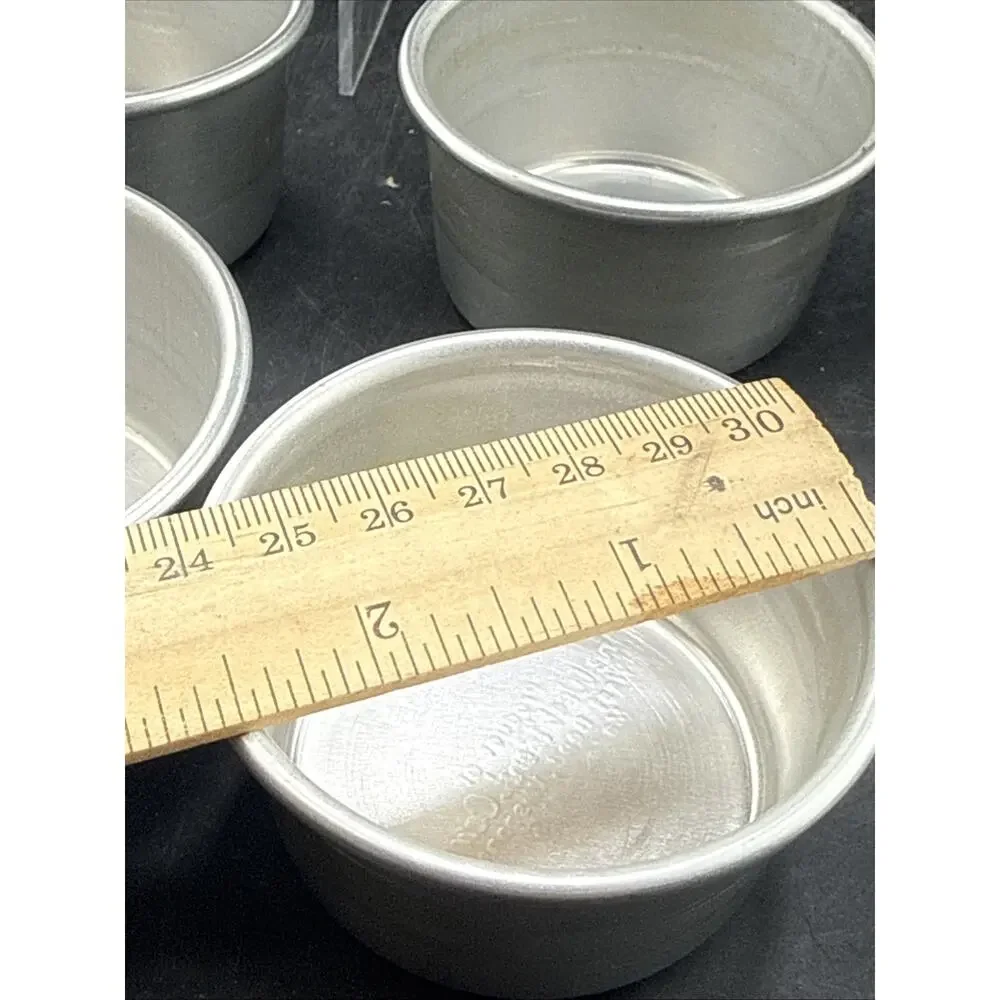 7 Vtg West Bend Co Aluminum Baking Cups Mini Cake Pans Muffin Tins Made in USA